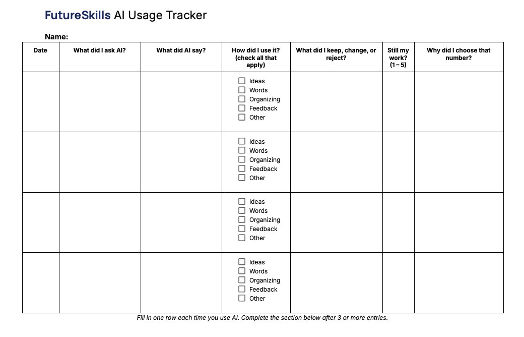 Image of the AI Usage Tracker paper artifact
